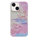 Capa de Telemóvel PC com Padrão Pintado, Para iPhone 16 Plus