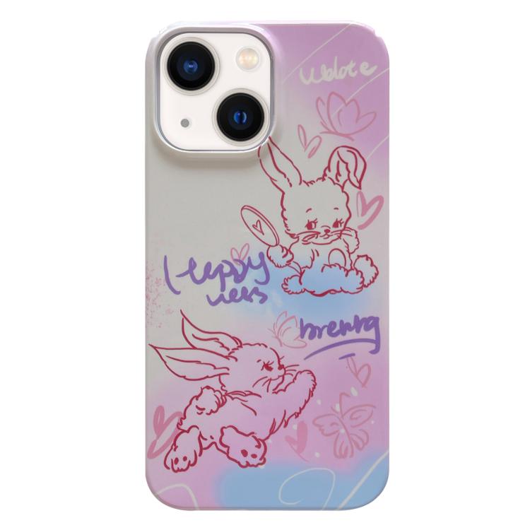 Capa de Telemóvel PC com Padrão Pintado, Para iPhone 16 Plus