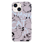 Capa de Telemóvel PC com Padrão Pintado, Para iPhone 16 Plus