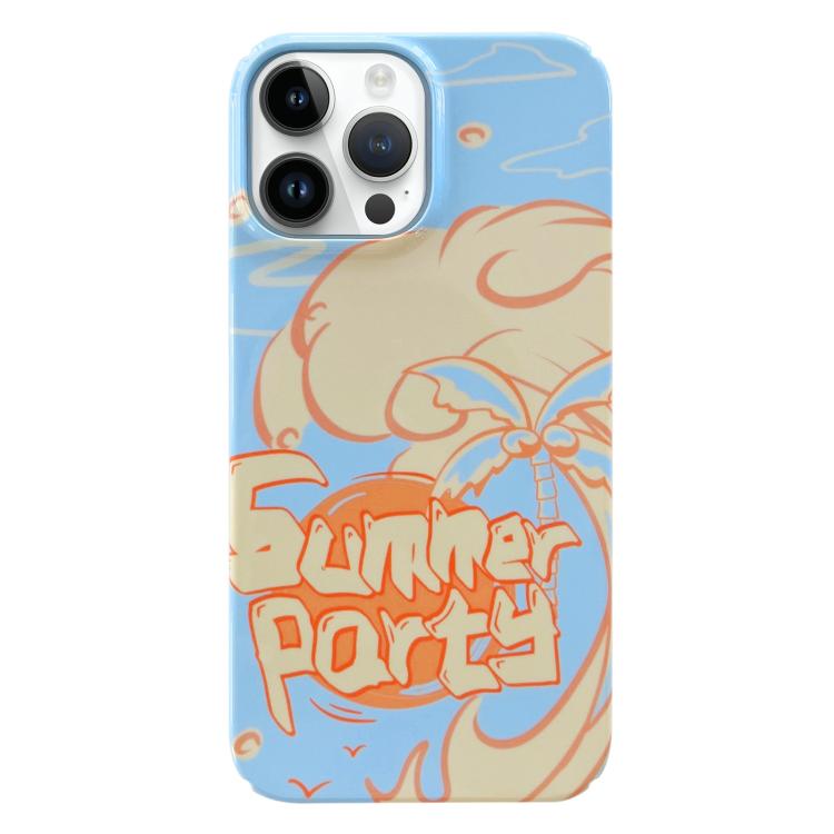 Capa de Telemóvel PC com Padrão Pintado, Para iPhone 16 Pro Max