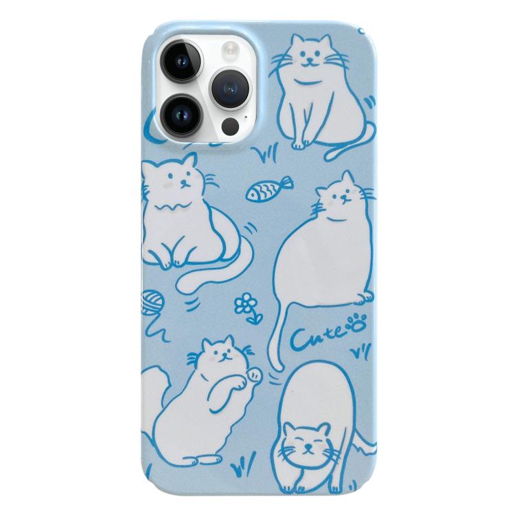 Capa de Telemóvel PC com Padrão Pintado, Para iPhone 16 Pro Max