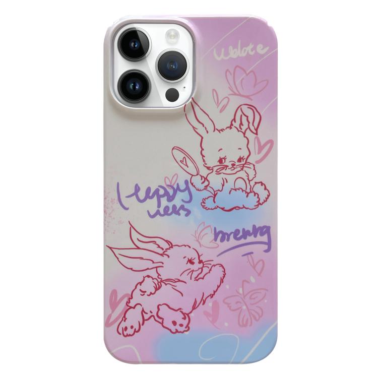 Capa de Telemóvel PC com Padrão Pintado, Para iPhone 16 Pro Max