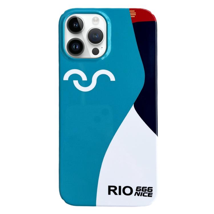 Capa de Telemóvel PC com Padrão Pintado, Para iPhone 16 Pro Max