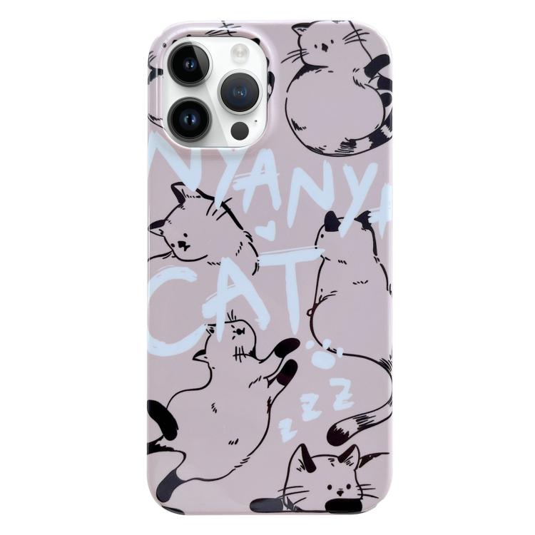 Capa de Telemóvel PC com Padrão Pintado, Para iPhone 16 Pro Max