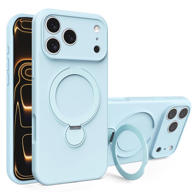 Capa de Telemóvel com Suporte MagSafe de Silicone Líquido, Para iPhone 17 Pro Max, Para iPhone 17 Pro, Para iPhone 17, Para iPhone Air