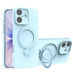 Capa de Telemóvel com Suporte MagSafe de Silicone Líquido, Para iPhone 17 Pro Max, Para iPhone 17 Pro, Para iPhone 17, Para iPhone Air