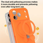 Capa de Telemóvel com Suporte MagSafe de Silicone Líquido, Para iPhone 17 Pro Max, Para iPhone 17 Pro, Para iPhone 17, Para iPhone Air