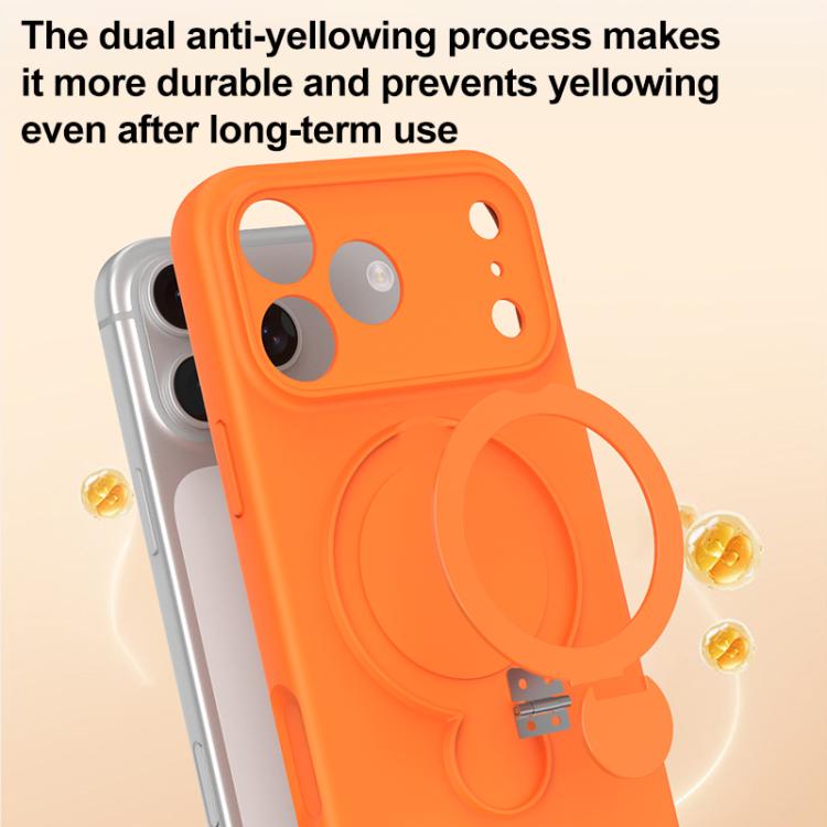 Capa de Telemóvel com Suporte MagSafe de Silicone Líquido, Para iPhone 17 Pro Max, Para iPhone 17 Pro, Para iPhone 17, Para iPhone Air