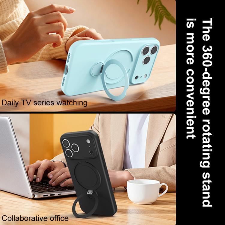 Capa de Telemóvel com Suporte MagSafe de Silicone Líquido, Para iPhone 17 Pro Max, Para iPhone 17 Pro, Para iPhone 17, Para iPhone Air