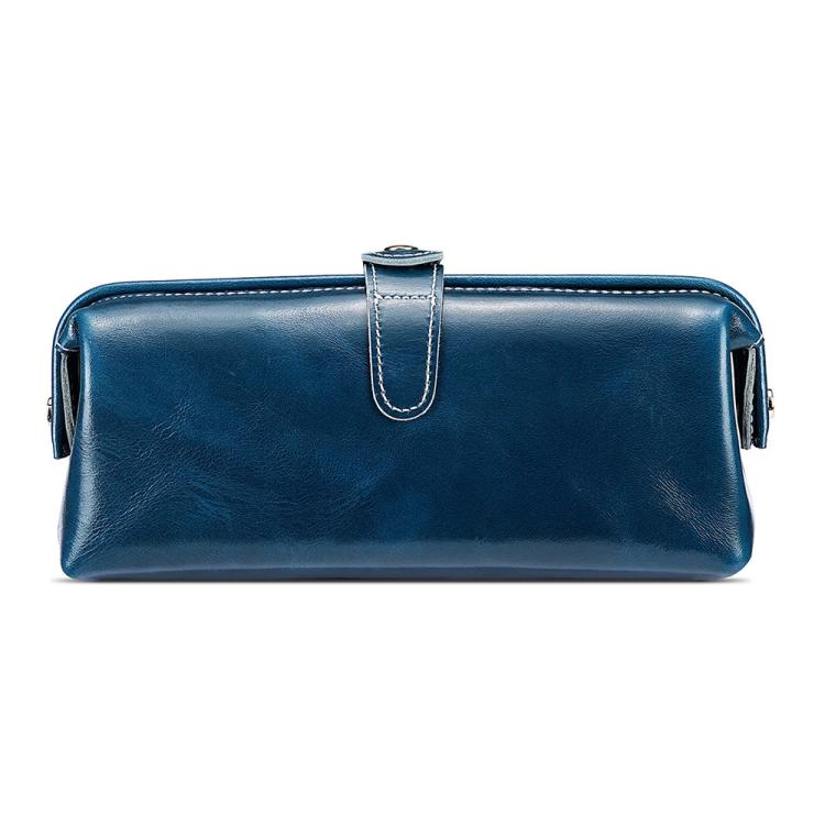 Bolsa de Armazenamento para Ferramentas de Cosmética e Artigos de Higiene em Couro Encerado a Óleo