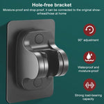 Portable 5-Setting Adjustable Pressurized Shower Head with One Button Water Stop Switch