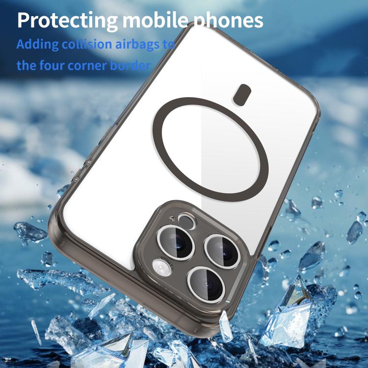 Capa para telemóvel PC híbrida TPU com airbag, resistente a choques, MagSafe, para iPhone 15