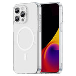 Capa para telemóvel PC híbrida TPU com airbag, resistente a choques, MagSafe, para iPhone 15