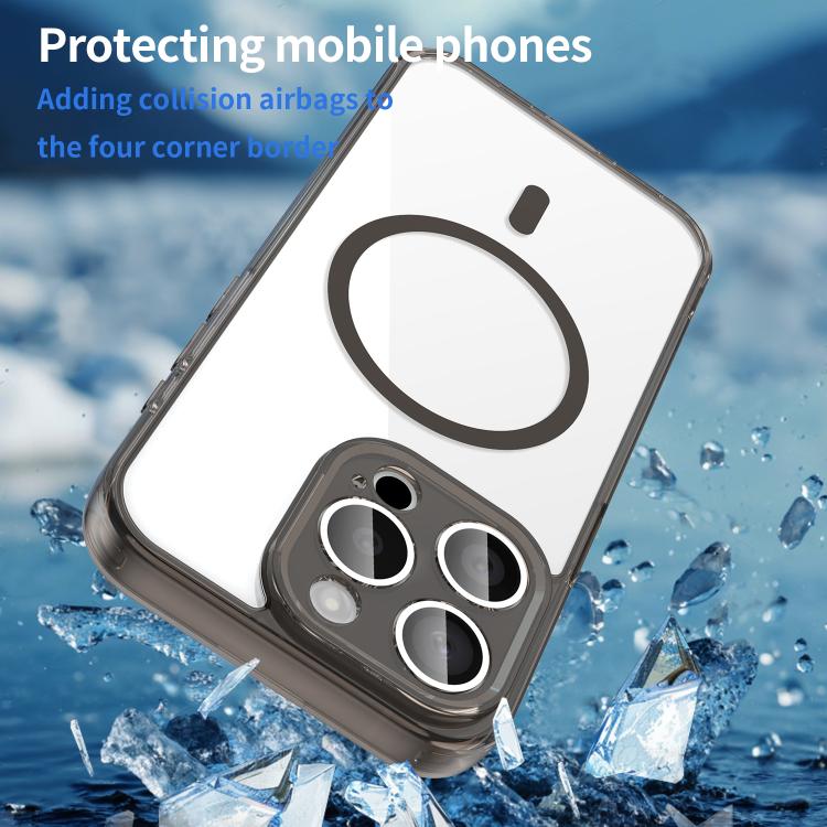 Capa para telemóvel PC híbrida TPU com airbag, resistente a choques, MagSafe, para iPhone 15