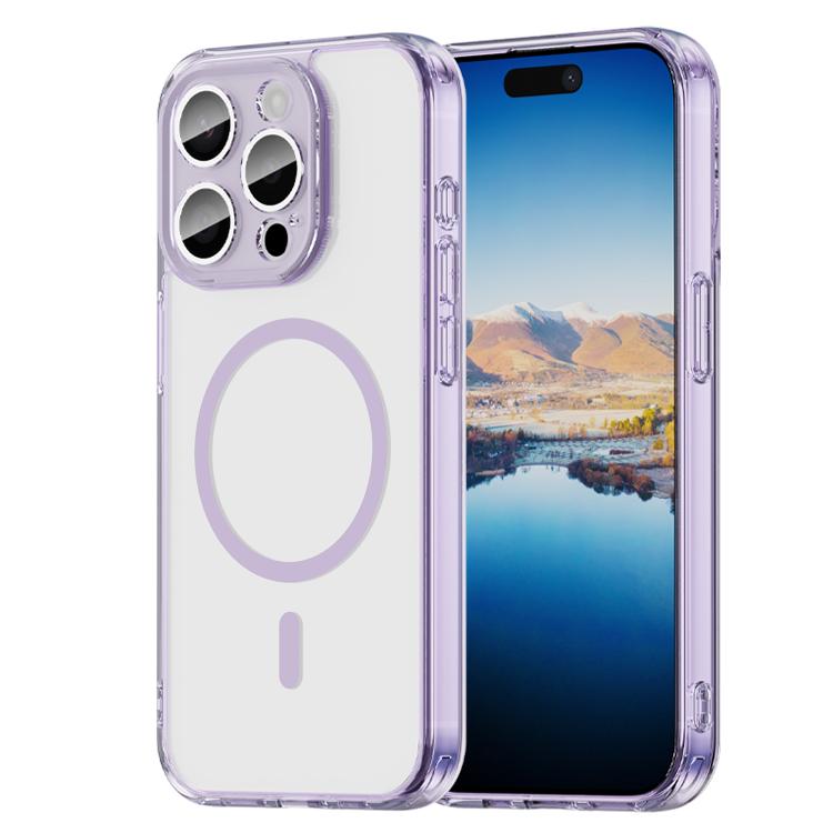 Capa para telemóvel PC híbrida TPU com airbag, resistente a choques, MagSafe, para iPhone 15