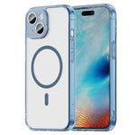 Capa para telemóvel PC híbrida TPU com airbag, resistente a choques, MagSafe, para iPhone 15