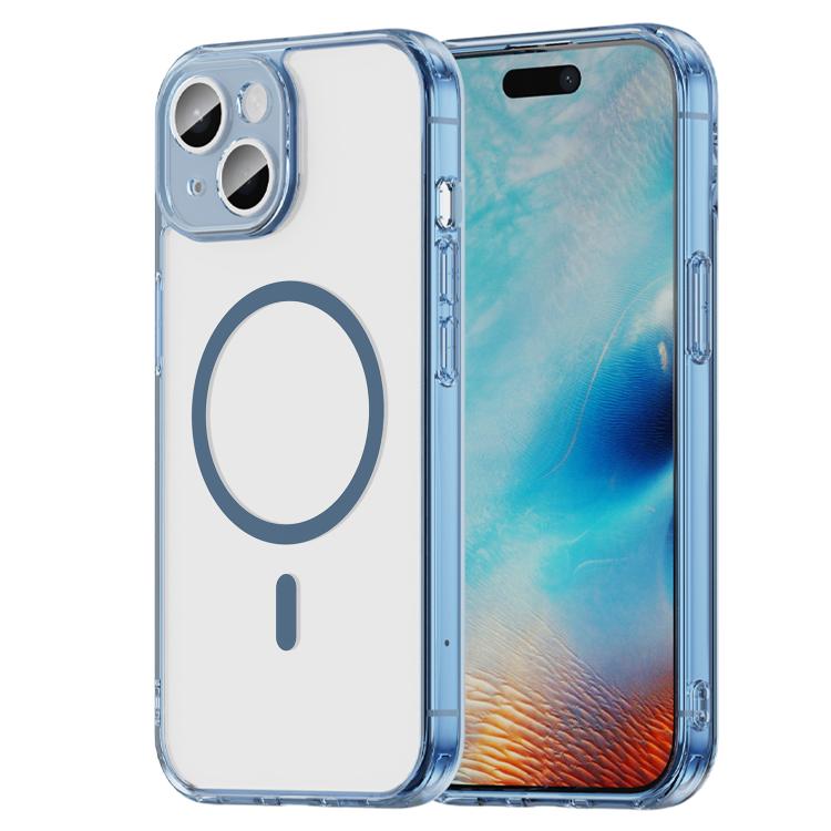Capa para telemóvel PC híbrida TPU com airbag, resistente a choques, MagSafe, para iPhone 15