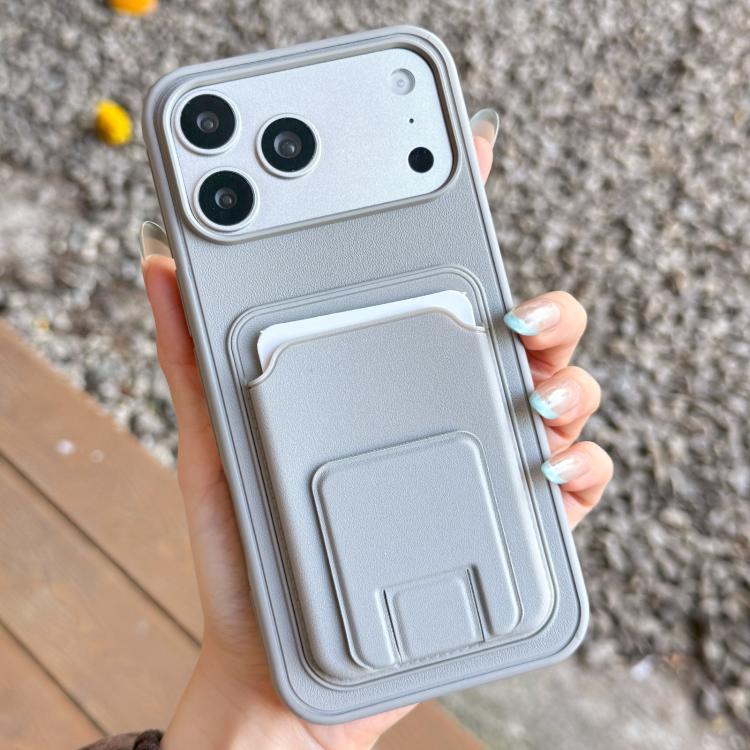 Capa para Telemóvel com Suporte para Cartão Dobrável Quadrado, Para iPhone 17 Pro Max, Para iPhone 17 Pro, Para iPhone 17, Para iPhone Air, Para iPhone 16 Pro Max, Para iPhone 16 Pro