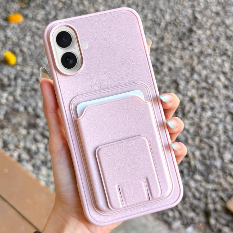 Square Folding Card Bag Holder Phone Case, For iPhone 16 Plus, For iPhone 16, For iPhone 15 Pro Max, For iPhone 15 Pro, For iPhone 15 Plus, For iPhone 15