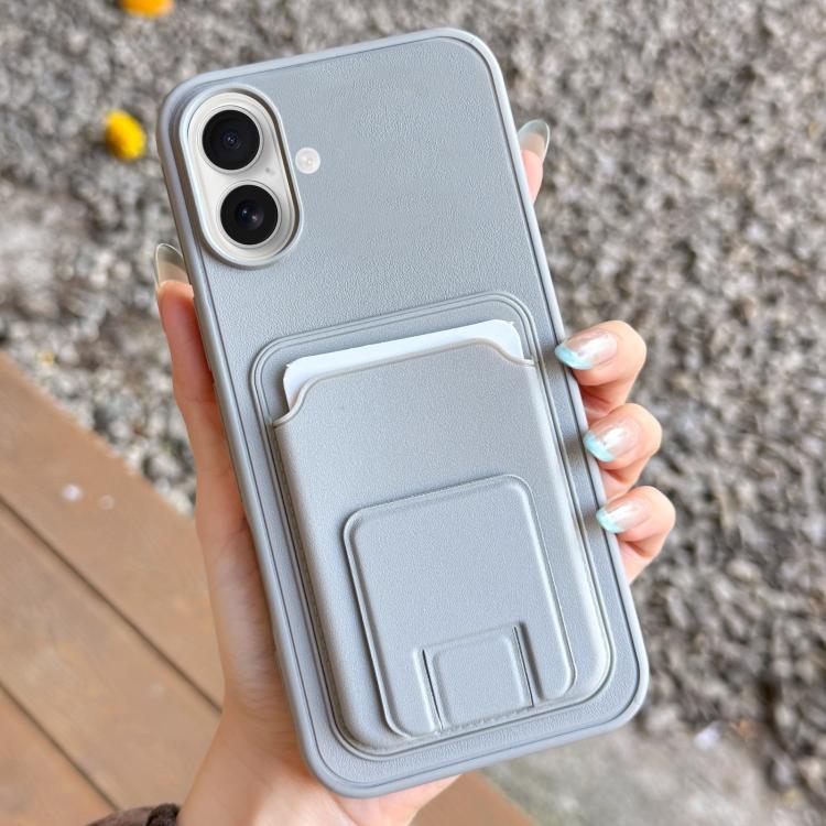 Square Folding Card Bag Holder Phone Case, For iPhone 16 Plus, For iPhone 16, For iPhone 15 Pro Max, For iPhone 15 Pro, For iPhone 15 Plus, For iPhone 15