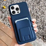 Square Folding Card Bag Holder Phone Case, For iPhone 16 Plus, For iPhone 16, For iPhone 15 Pro Max, For iPhone 15 Pro, For iPhone 15 Plus, For iPhone 15