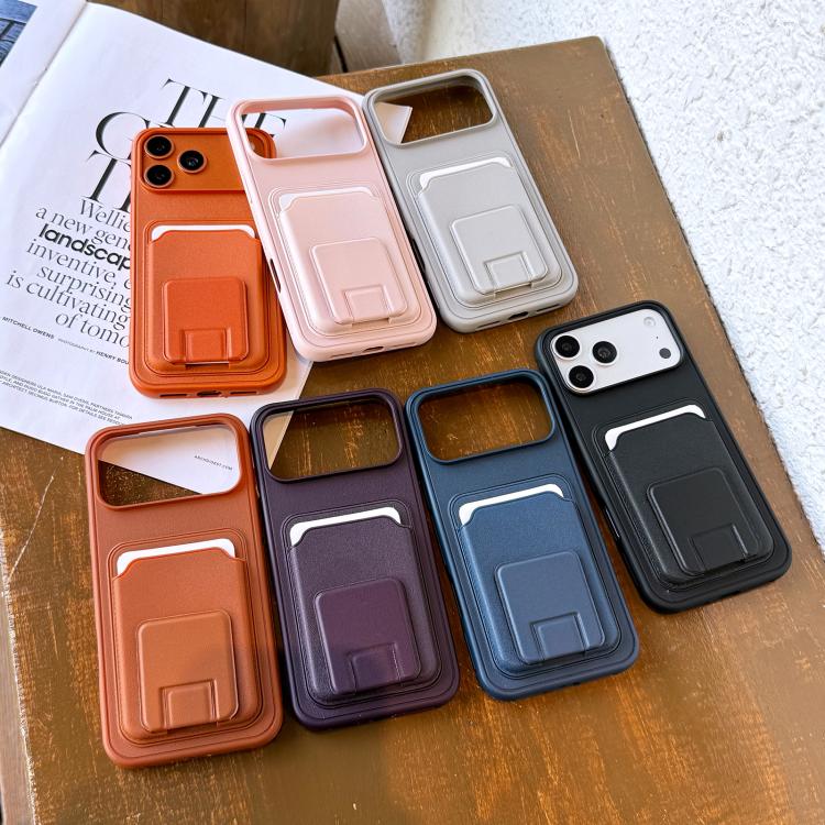 Square Folding Card Bag Holder Phone Case, For iPhone 16 Plus, For iPhone 16, For iPhone 15 Pro Max, For iPhone 15 Pro, For iPhone 15 Plus, For iPhone 15