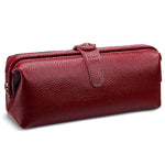 Convenient Washing Genuine Leather Makeup Tool Storage Bag