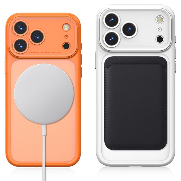 Capa para Telemóvel Magnética PC Transparente Antichoque com Orifício de Precisão, Para iPhone 17 Pro Max, Para iPhone 17 Pro