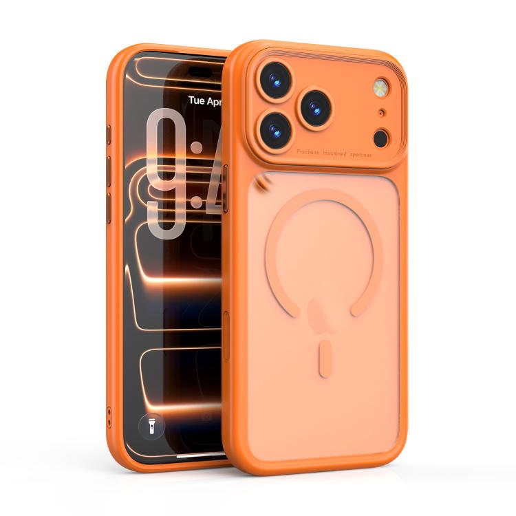 Capa para Telemóvel Magnética PC Transparente Antichoque com Orifício de Precisão, Para iPhone 17 Pro Max, Para iPhone 17 Pro