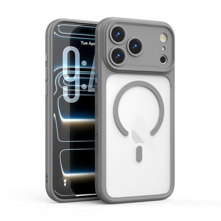 Capa para Telemóvel Magnética PC Transparente Antichoque com Orifício de Precisão, Para iPhone 17 Pro Max, Para iPhone 17 Pro