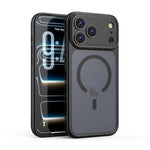 Capa para Telemóvel Magnética PC Transparente Antichoque com Orifício de Precisão, Para iPhone 17 Pro Max, Para iPhone 17 Pro