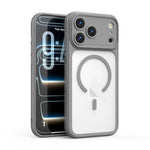 Capa para Telemóvel Magnética PC Transparente Antichoque com Orifício de Precisão, Para iPhone 17 Pro Max, Para iPhone 17 Pro