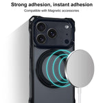 Capa para Telemóvel Magnética XDcase com Suporte Pivot e Orifício nos Quatro Cantos, Cordão Não Incluído, Para iPhone 17 Pro Max, Para iPhone 17 Pro