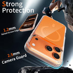 Capa para Telemóvel Magnética Colorida Híbrida PC Dura e TPU Suave, Para iPhone 17 Pro Max, Para iPhone 17 Pro, Para iPhone 17