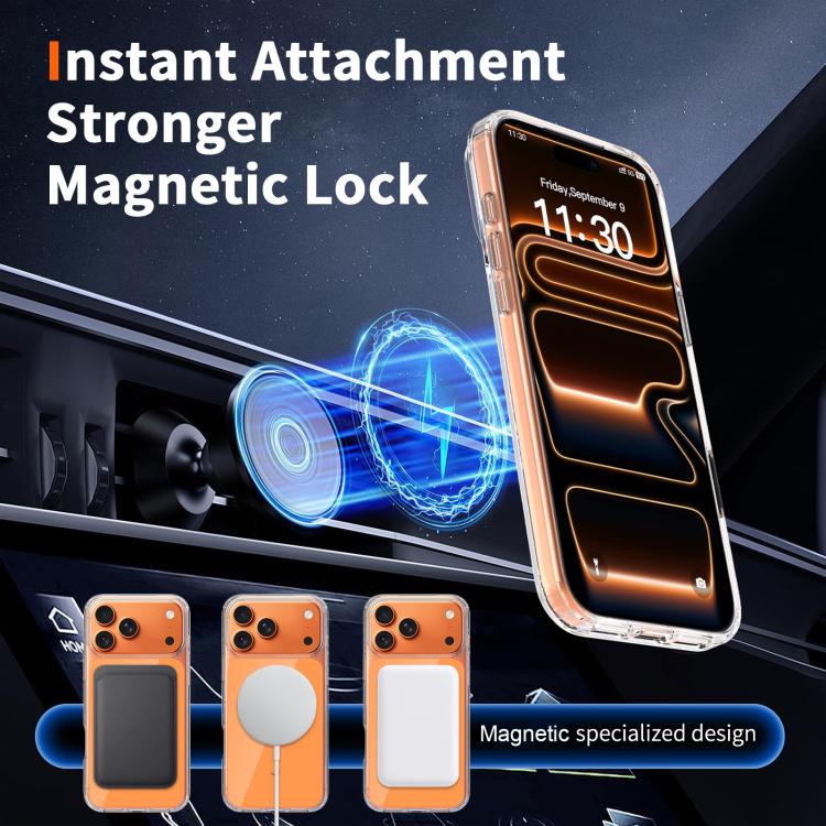 Capa para Telemóvel Magnética Colorida Híbrida PC Dura e TPU Suave, Para iPhone 17 Pro Max, Para iPhone 17 Pro, Para iPhone 17