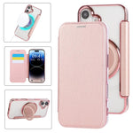 Capa para Telemóvel em Pele Vegana com Revestimento Magnético e Suporte Rotativo Ultra-fino, Para iPhone 17e / 16e, Para iPhone 17 Pro Max, Para iPhone 17 Pro, Para iPhone 17, Para iPhone Air, Para iPhone 16 Pro Max