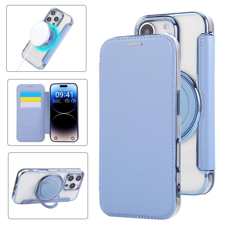 Capa para Telemóvel em Pele Vegana com Revestimento Magnético e Suporte Rotativo Ultra-fino, Para iPhone 17e / 16e, Para iPhone 17 Pro Max, Para iPhone 17 Pro, Para iPhone 17, Para iPhone Air, Para iPhone 16 Pro Max