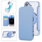 Capa para Telemóvel em Pele Vegana com Revestimento Magnético e Suporte Rotativo Ultra-fino, Para iPhone 16 Pro, Para iPhone 16 Plus, Para iPhone 16, Para iPhone 15 Pro Max, Para iPhone 15 Pro, Para iPhone 15 Plus / 14 Plus