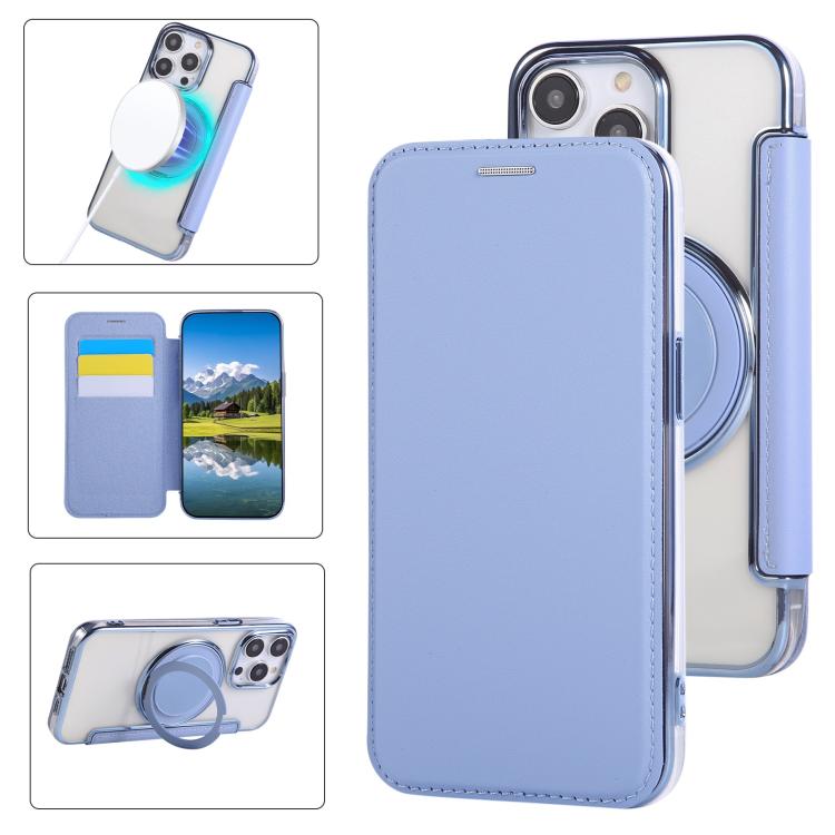 Capa para Telemóvel em Pele Vegana com Revestimento Magnético e Suporte Rotativo Ultra-fino, Para iPhone 16 Pro, Para iPhone 16 Plus, Para iPhone 16, Para iPhone 15 Pro Max, Para iPhone 15 Pro, Para iPhone 15 Plus / 14 Plus
