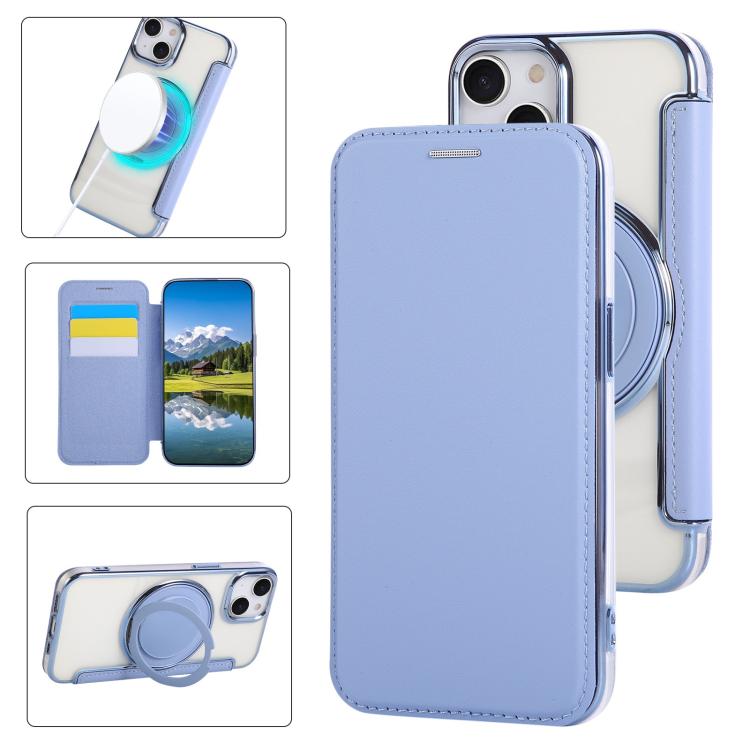 Capa para Telemóvel em Pele Vegana com Revestimento Magnético e Suporte Rotativo Ultra-fino, Para iPhone 16 Pro, Para iPhone 16 Plus, Para iPhone 16, Para iPhone 15 Pro Max, Para iPhone 15 Pro, Para iPhone 15 Plus / 14 Plus