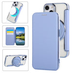 Capa de telefone em pele vegana ultrafina com suporte rotativo e revestimento magnético, para iPhone 15, para iPhone 14 / 13, para iPhone 14 Pro, para iPhone 14 Pro Max, para iPhone 13 Pro Max, para iPhone 13 Pro
