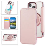 Capa de telefone em pele vegana ultrafina com suporte rotativo e revestimento magnético, para iPhone 15, para iPhone 14 / 13, para iPhone 14 Pro, para iPhone 14 Pro Max, para iPhone 13 Pro Max, para iPhone 13 Pro