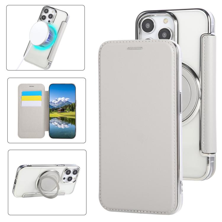 Capa de telefone em pele vegana ultrafina com suporte rotativo e revestimento magnético, para iPhone 15, para iPhone 14 / 13, para iPhone 14 Pro, para iPhone 14 Pro Max, para iPhone 13 Pro Max, para iPhone 13 Pro