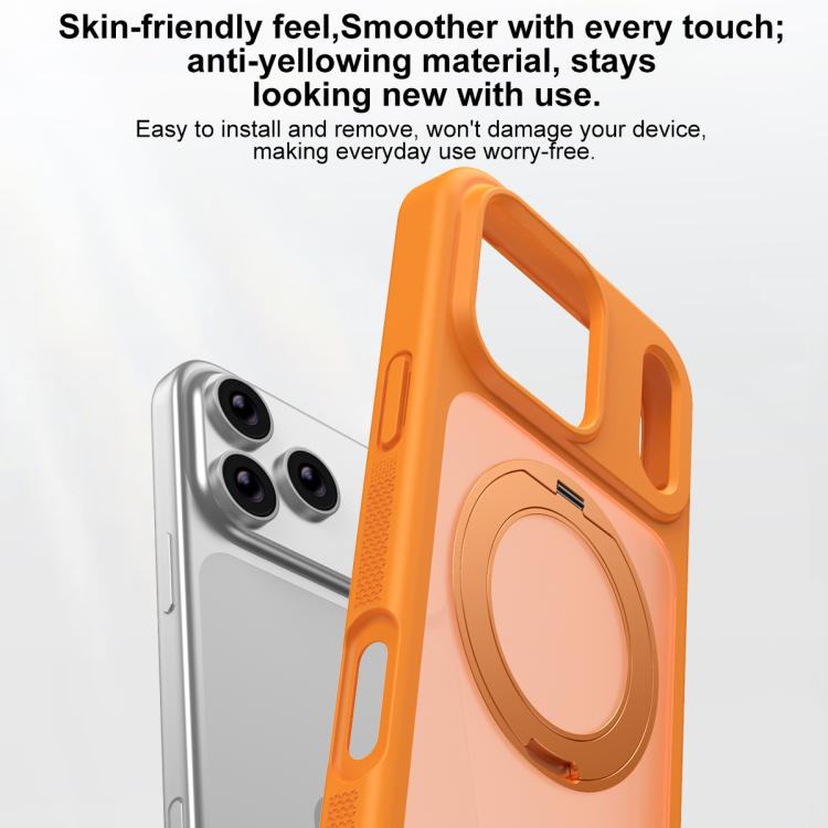 Capa para Telemóvel com Armadura Magnética, Suporte Rotativo Antimanchas e Amiga da Pele, Para iPhone 17 Pro Max, Para iPhone 17 Pro