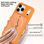 Capa para Telemóvel com Armadura Magnética, Suporte Rotativo Antimanchas e Amiga da Pele, Para iPhone 17 Pro Max, Para iPhone 17 Pro