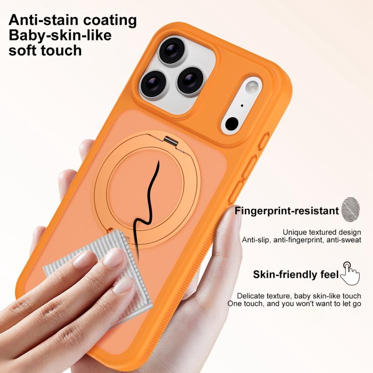 Capa para Telemóvel com Armadura Magnética, Suporte Rotativo Antimanchas e Amiga da Pele, Para iPhone 17 Pro Max, Para iPhone 17 Pro