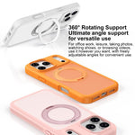 Capa para Telemóvel com Armadura Magnética, Suporte Rotativo Antimanchas e Amiga da Pele, Para iPhone 17 Pro Max, Para iPhone 17 Pro