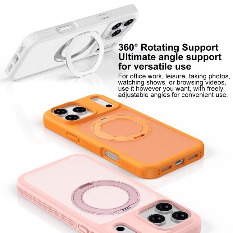 Capa para Telemóvel com Armadura Magnética, Suporte Rotativo Antimanchas e Amiga da Pele, Para iPhone 17 Pro Max, Para iPhone 17 Pro