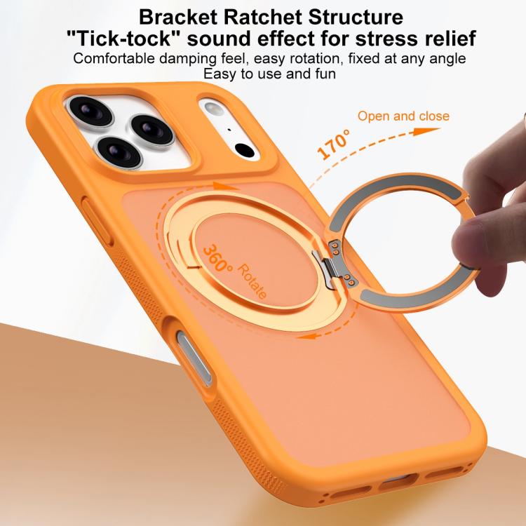 Capa para Telemóvel com Armadura Magnética, Suporte Rotativo Antimanchas e Amiga da Pele, Para iPhone 17 Pro Max, Para iPhone 17 Pro