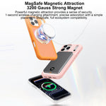 Capa para Telemóvel com Armadura Magnética, Suporte Rotativo Antimanchas e Amiga da Pele, Para iPhone 17 Pro Max, Para iPhone 17 Pro
